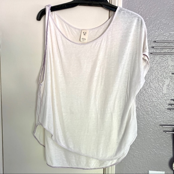 Free People Pluto twist 1 shoulder top S lavender - Picture 5 of 8